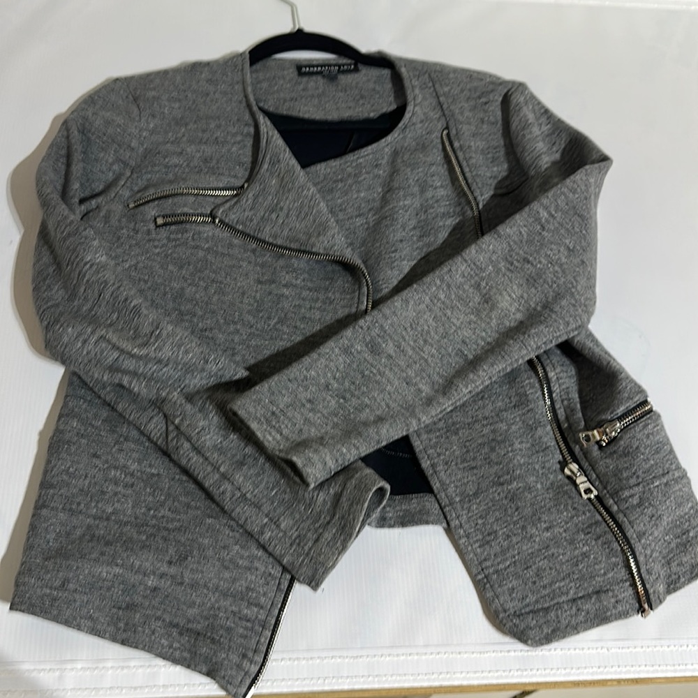 Generation Love Grey Bomber Jacket
